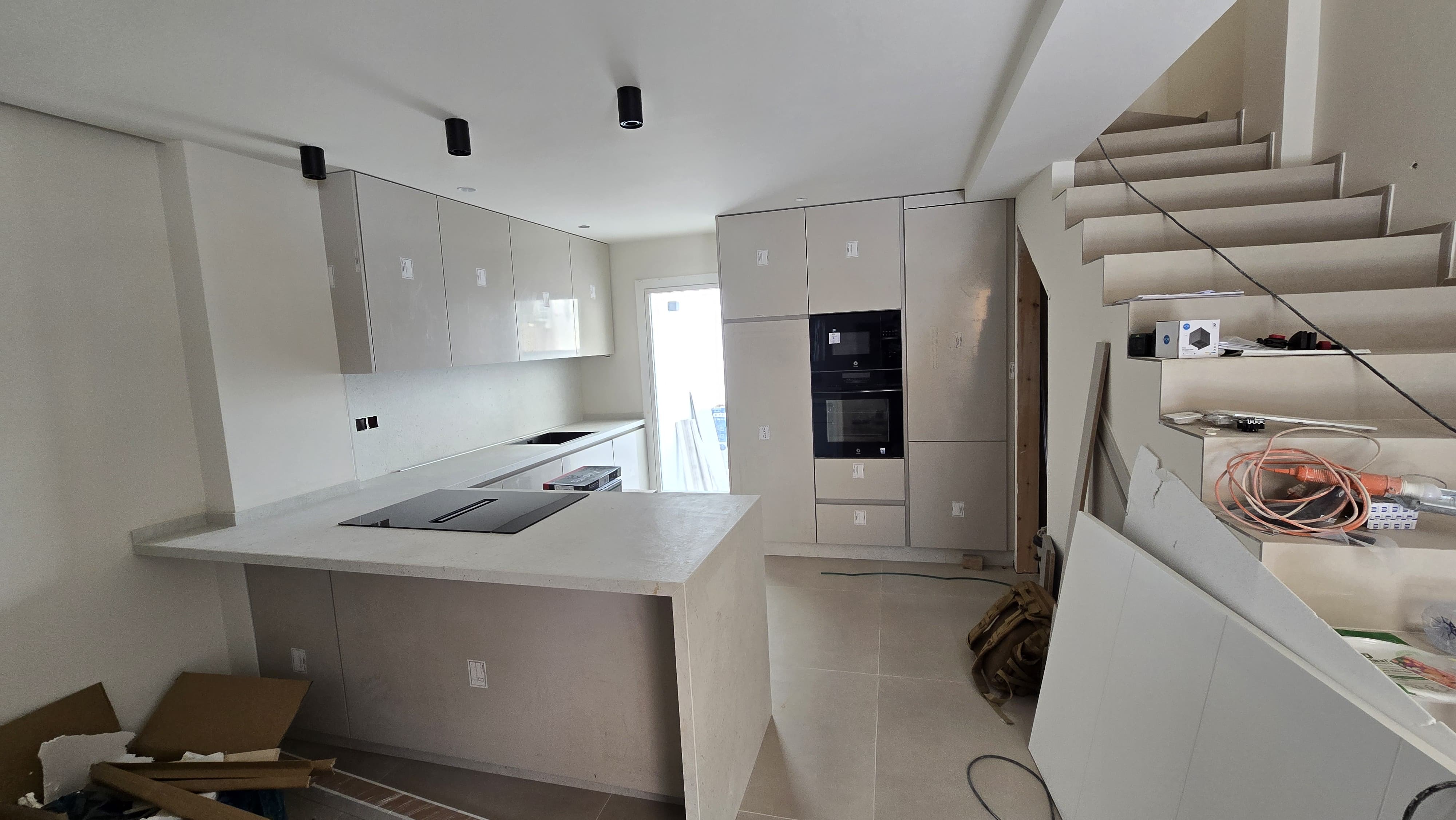 Cocina en proceso