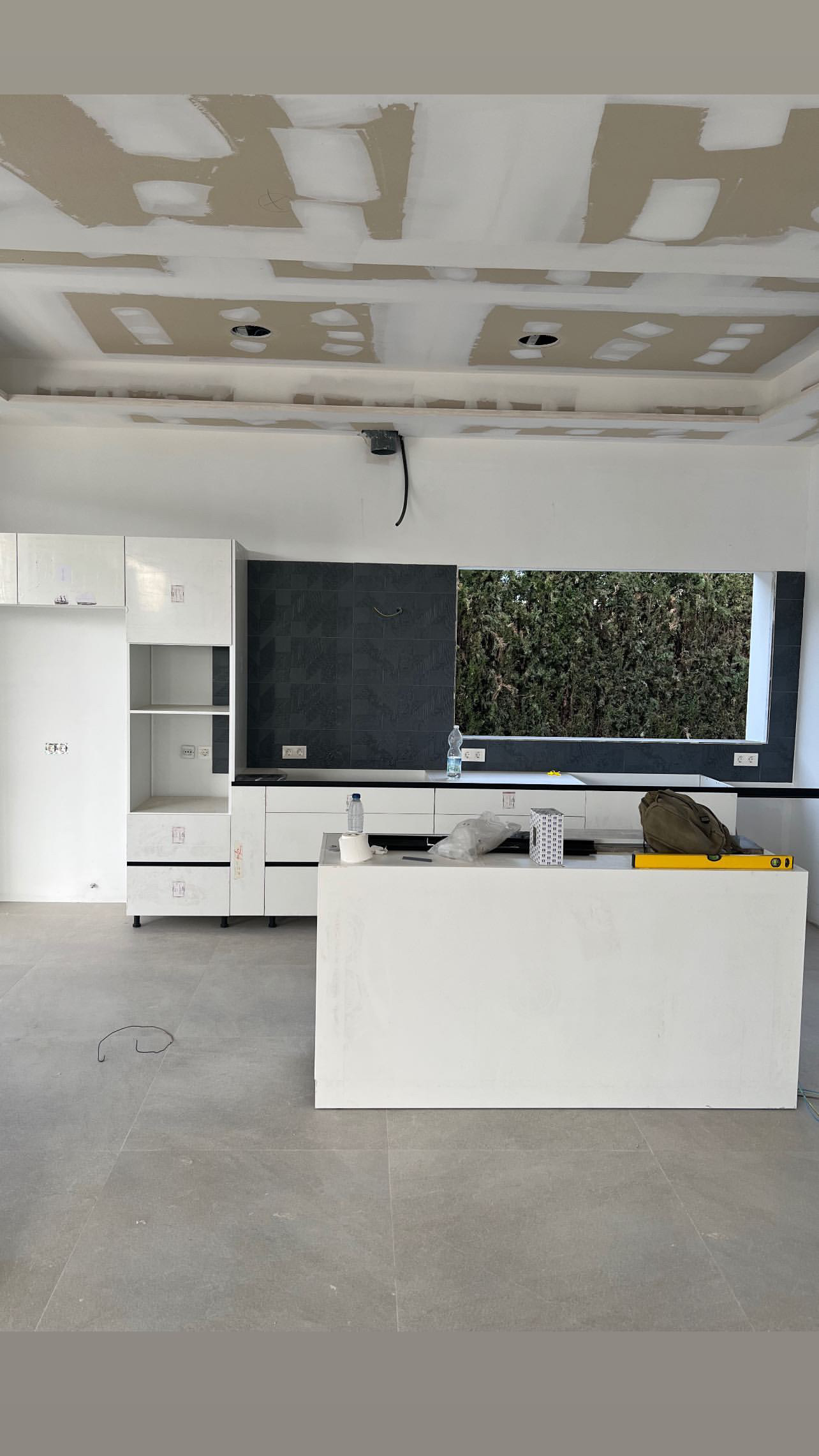 Cocina durante montaje
